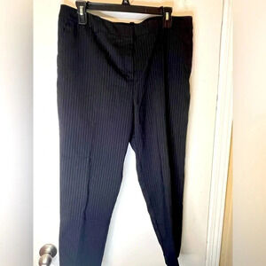 Prologue Ebony Fresh white pinstriped women’s trousers size 14 1 back